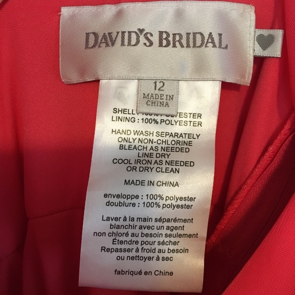 David’s Bridal bridesmaids gown. Size 12 - Picture 5 of 5